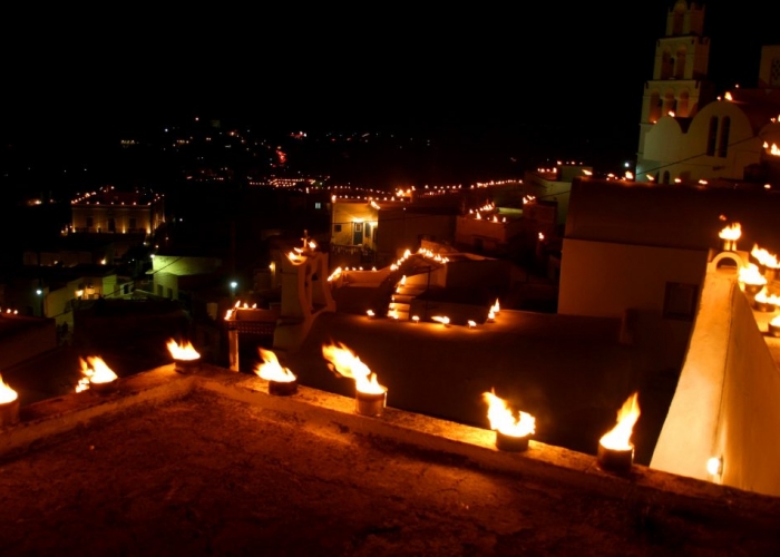  Insula Santorini Fira poza